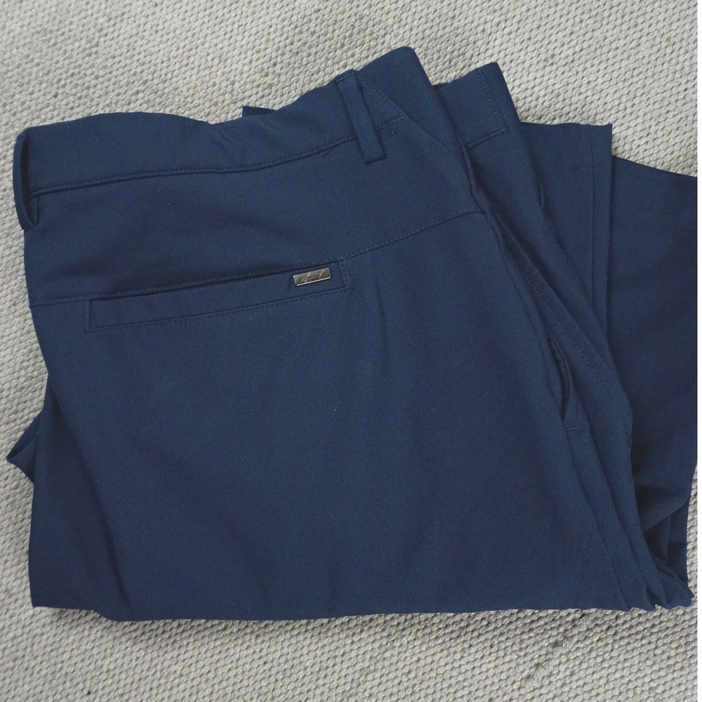 Greg Norman Golf Pants Mens 38x29 Navy Blue Excellent‎ Stretch Performance Shark
